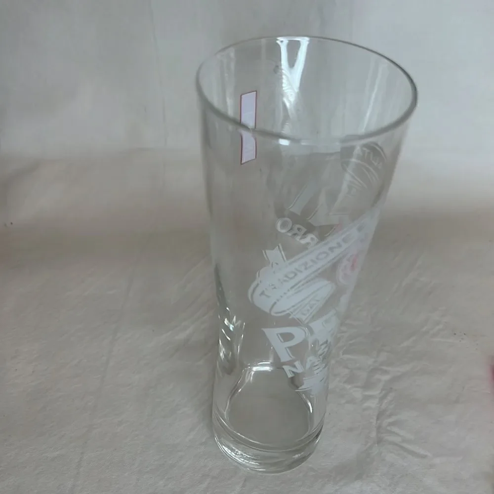Peroni Beer Drinking Glass 12 Ounces 2 1/2 Inches Diameter 7 3/4 Inches …